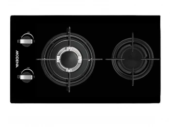 MODENA BUILT IN HOB GAS 2 BURNER BLACK