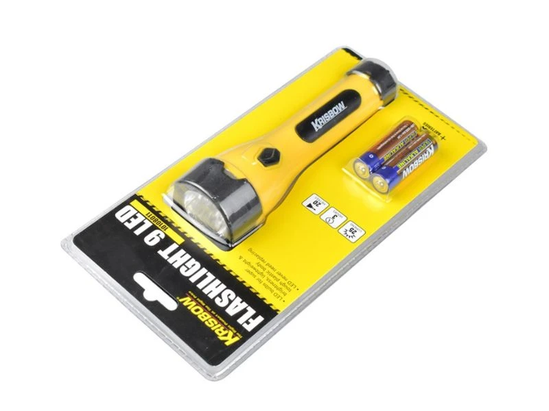 KRISBOW LED FLASHLIGHT 25LM YELLOW
