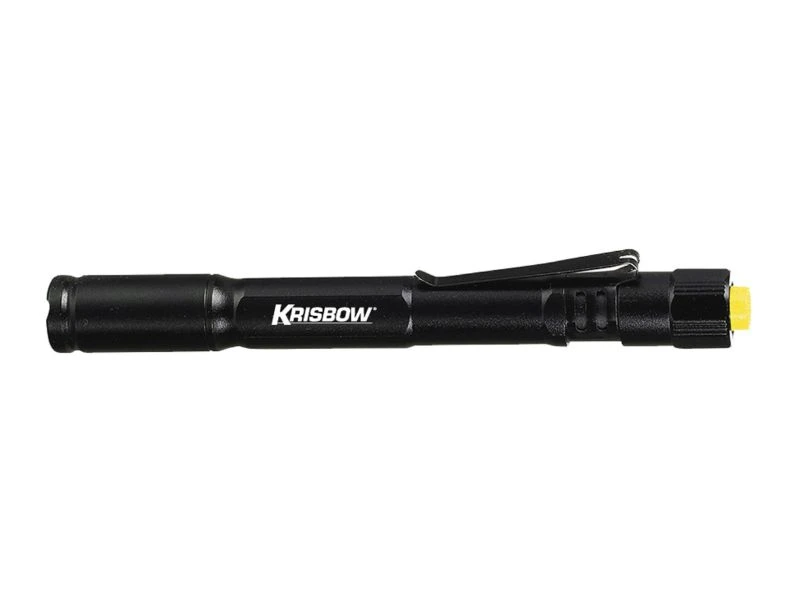KRISBOW LED FLASHLIGHT 40LM BLACK