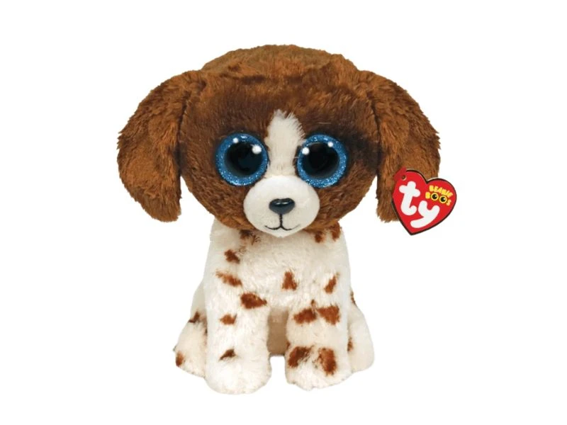 TY TOYS BEANIE BOOS MUDDLES DOG M