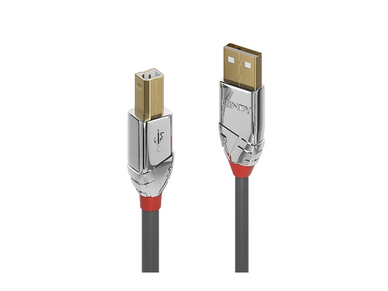 LINDY USB 2.0 TYPE A TO B CABLE CROMO 2 M SILVER | eci.id by Electronic City