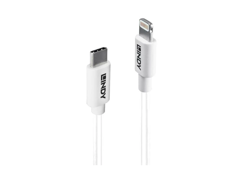 LINDY USB TYPE C TO LIGHNTING 1M WHITE