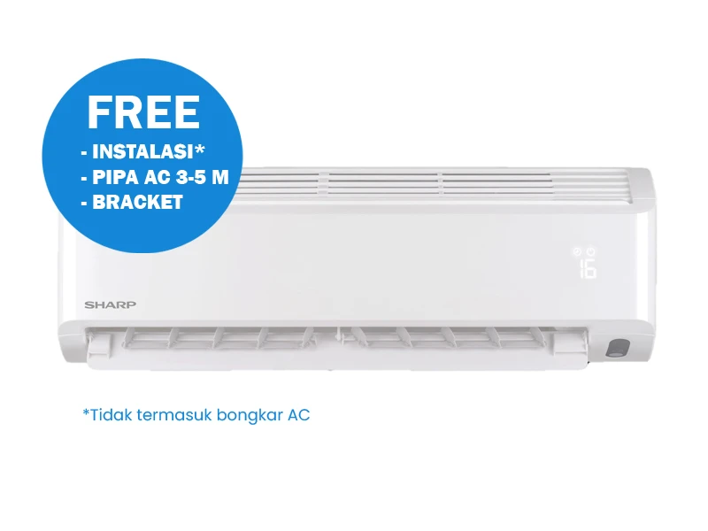 SHARP AC SPLIT 1/2 PK STANDARD WHITE | eci.id by Electronic City