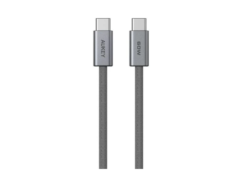 AUKEY CABLE DCC062 C TO C 60W 1.8M GRAY | eci.id by Electronic City