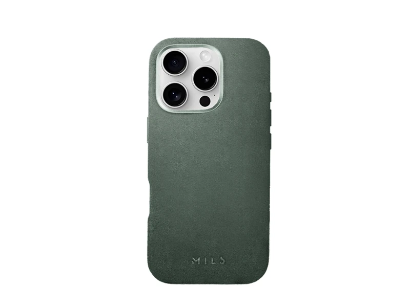 MILS BESPOKE ALCANTARA CASE IPHONE 16 PRO GREEN | eci.id by Electronic City