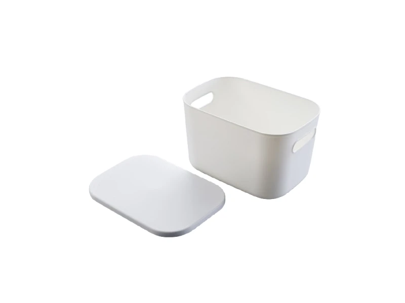 ARRASO PLASTIC STORAGE BOX WITH LID SET WHITE | eci.id by Electronic City