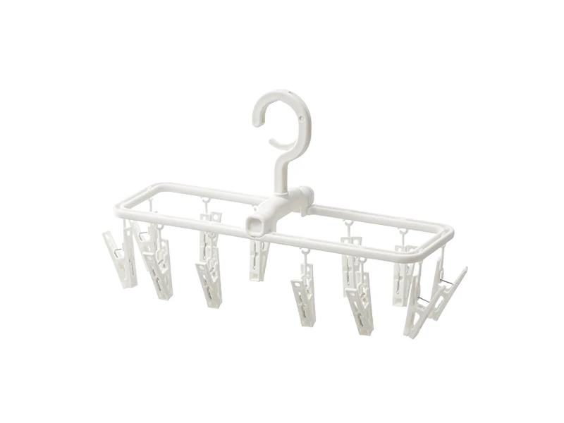 ARRASO LAUNDRY HANGER 12 CLIPS WHITE