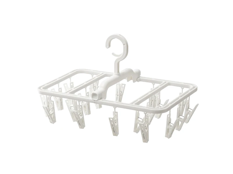 ARRASO LAUNDRY HANGER 20 CLIPS WHITE