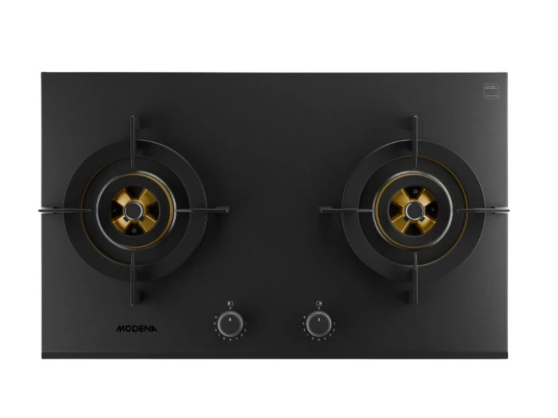 MODENA BUILT IN HOB GAS 2 BURNER BLACK | eci.id by Electronic City