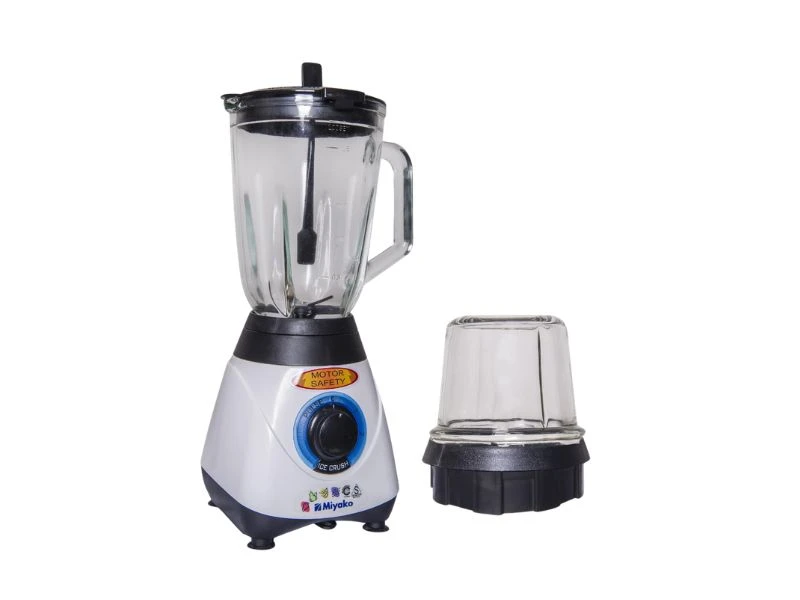 MIYAKO BLENDER 2 L GLASS WHITE BLACK | eci.id by Electronic City