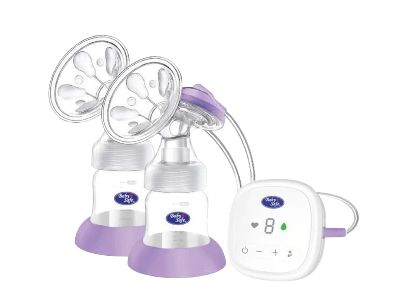 BABY SAFE BREAST PUMP DOUBLE WHITE PURPLE