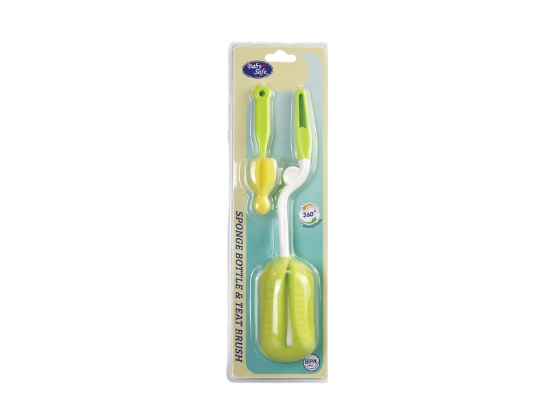 BABY SAFE SPONGE BRUSH GREEN