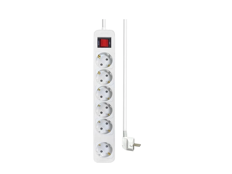 PHILIPS STOP KONTAK 6 SLOT WHITE | eci.id by Electronic City