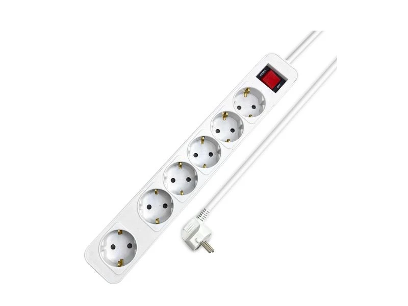 PHILIPS STOP KONTAK 6 SLOT WHITE | eci.id by Electronic City