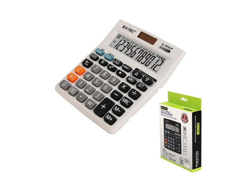 V-TEC CALCULATOR WHITE - CL 120 SL/P