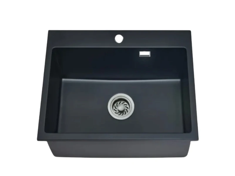 LINEA KITCHEN SINK GRANIT 45 CM BLACK | eci.id by Electronic City