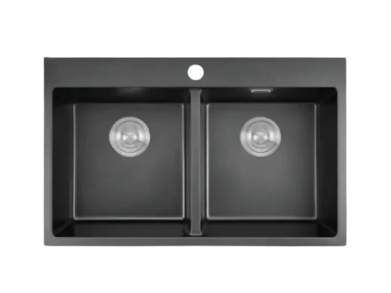 LINEA KITCHEN SINK GRANIT 80 CM BLACK | eci.id by Electronic City