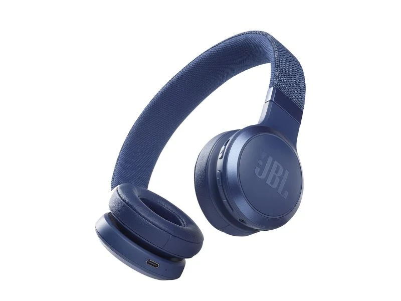 JBL WIRELESS ON-EAR HEADPHONE BLUE - JBL LIVE 460 NC/BE