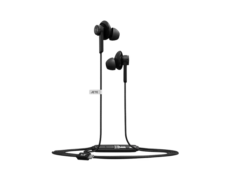 JETE EARPHONE CABLE HX1 TYPE C BLACK