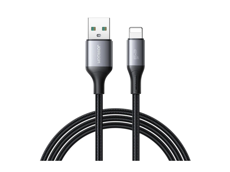 JOYROOM DATA CABLE FAST CHARGING USB TO L 3A 2M BLACK