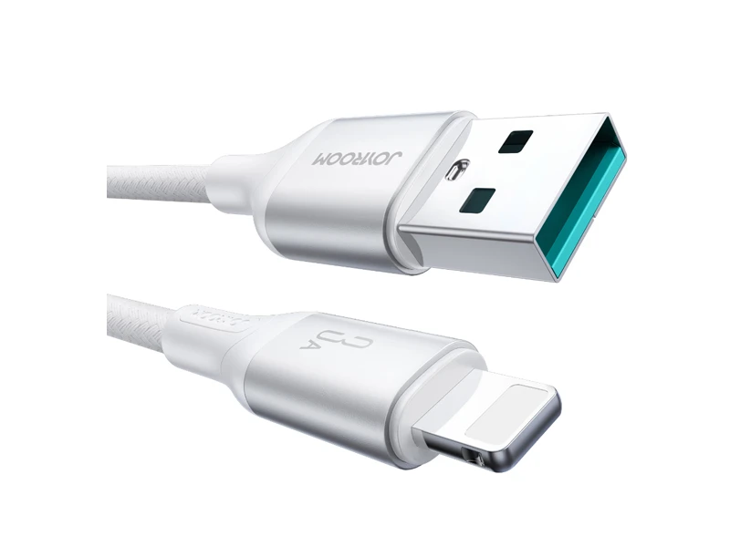 JOYROOM DATA CABLE FAST CHARGING USB TO L 3A 2M WHITE | eci.id by Electronic City