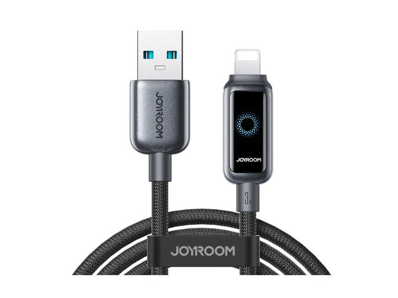JOYROOM DATA CABLE FAST CHARGING USB TO L 3A 1.2M BLACK | eci.id by Electronic City