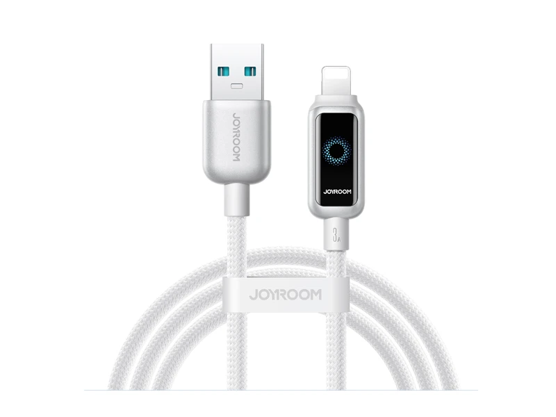 JOYROOM DATA CABLE FAST CHARGING USB TO L 3A 1.2M WHITE | eci.id by Electronic City
