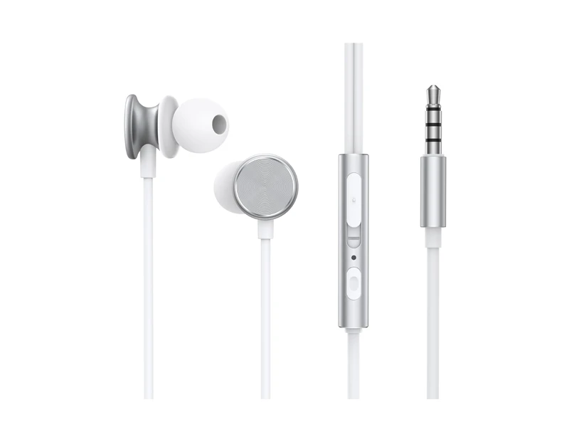 JOYROOM HEADSET IN EAR WIRED METAL 3.5MM SILVER