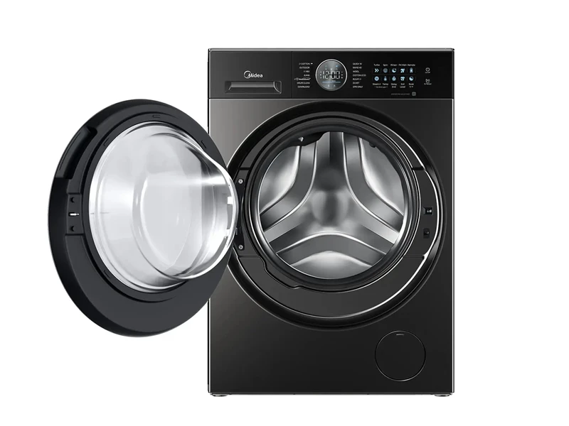 MIDEA WASHING MACHINE FRONT LOADING 10.5 KG SILVER GREY | eci.id by Electronic City