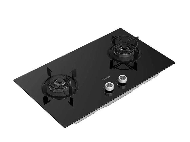 MIDEA BUILT IN HOB GAS 2 BURNER BLACK | eci.id by Electronic City