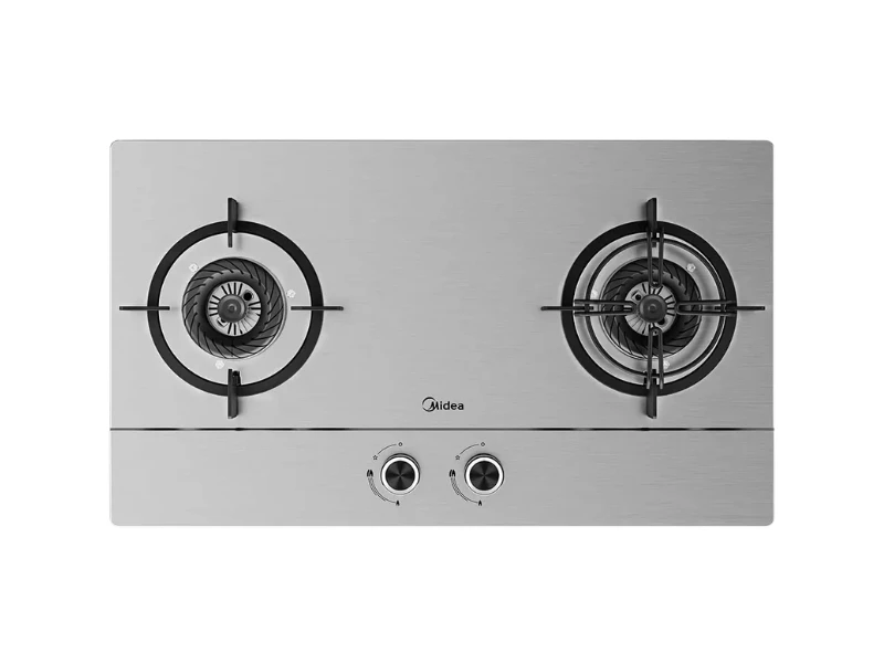 MIDEA BUILT IN HOB GAS 2 BURNER SILVER | eci.id by Electronic City