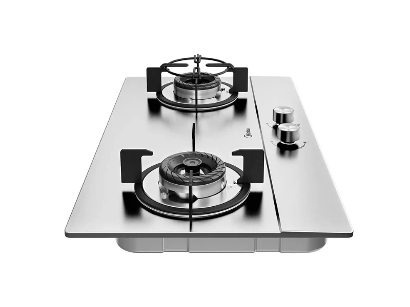 MIDEA BUILT IN HOB GAS 2 BURNER SILVER | eci.id by Electronic City