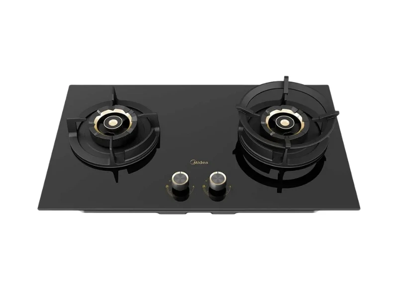 MIDEA BUILT IN HOB GAS 2 BURNER BLACK