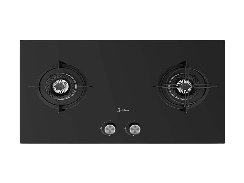 MIDEA BUILT IN HOB GAS 2 BURNER BLACK