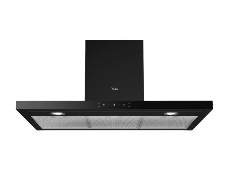 MIDEA CHIMNEY COOKER HOOD 90 CM BLACK | eci.id by Electronic City