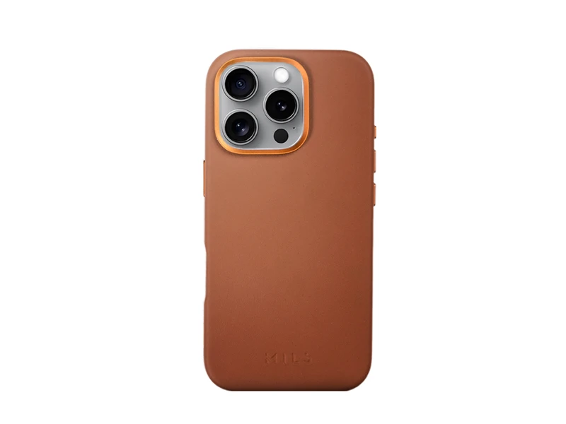 MILS BESPOKE NAPPA LEATHER CASE IPHONE 16 PRO MAX BROWN