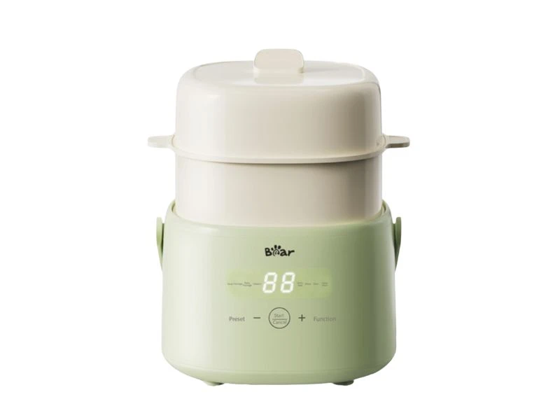 BEAR SLOW COOKER 1 L WITH STEAMER GREEN | eci.id by Electronic City
