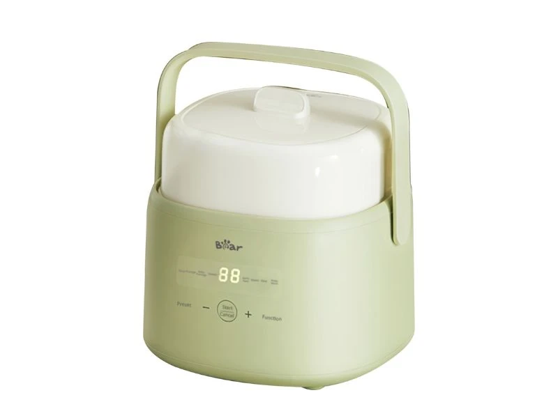 BEAR SLOW COOKER 1 L WITH STEAMER GREEN | eci.id by Electronic City