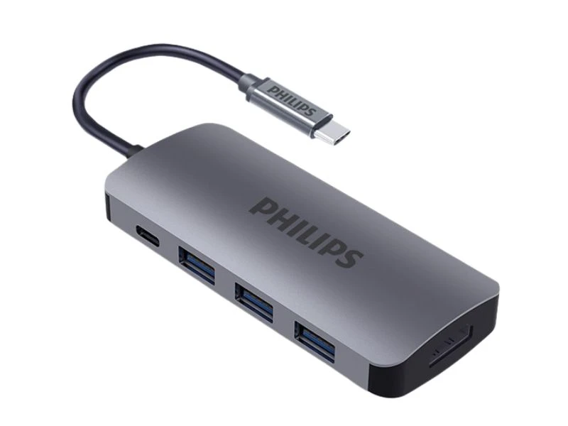 PHILIPS SWV6015B USB C ADAPTER 5IN1 GREY
