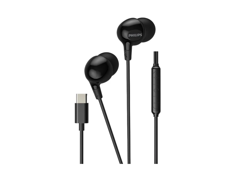 PHILIPS WIRED CONNECTION EARPHONE C PLUG BLACK | eci.id by Electronic City