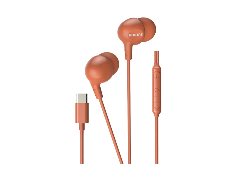 PHILIPS WIRED CONNECTION EARPHONE C PLUG ORANGE | eci.id by Electronic City