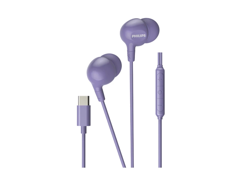 PHILIPS WIRED CONNECTION EARPHONE C PLUG PURPLE | eci.id by Electronic City