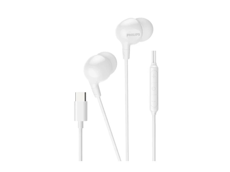 PHILIPS WIRED CONNECTION EARPHONE C PLUG WHITE | eci.id by Electronic City