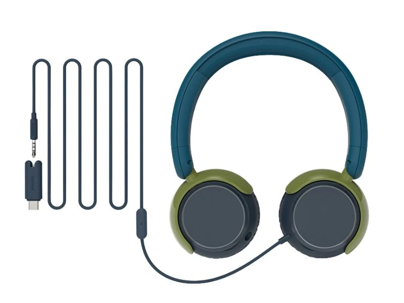 PHILIPS HEADPHONE WIRED BLUE