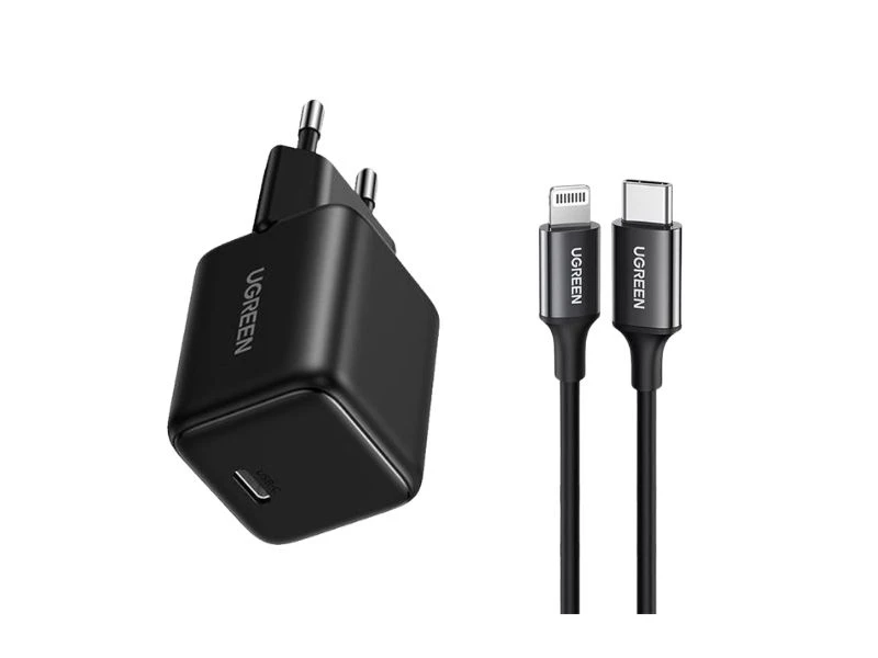 UGREEN CHARGER SET GAN 20W BLACK