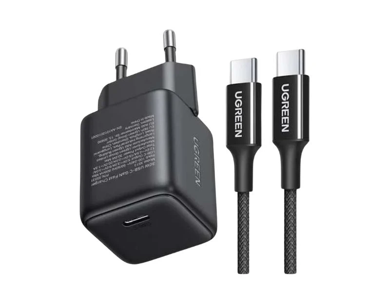 UGREEN CHARGER SET GAN 30W BLACK
