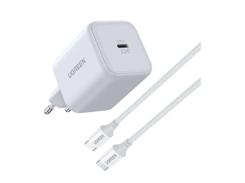 UGREEN CHARGER SET GAN 45W WHITE