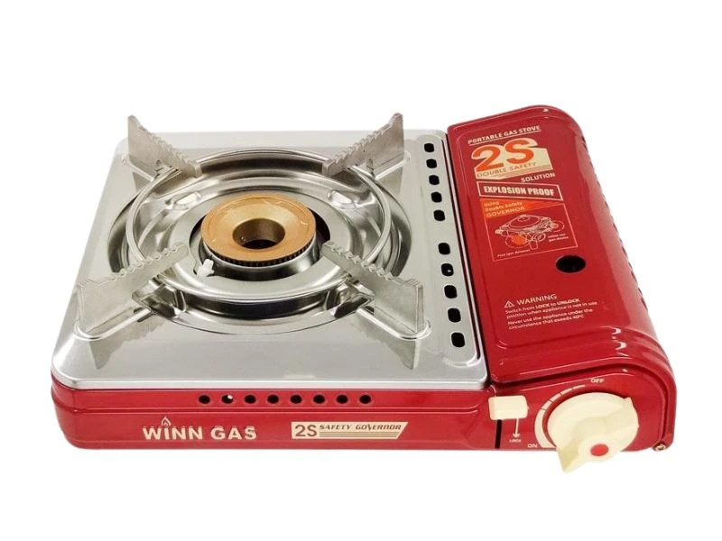 WINN PORTABLE GAS COOKER 1 BURNER RED | eci.id by Electronic City