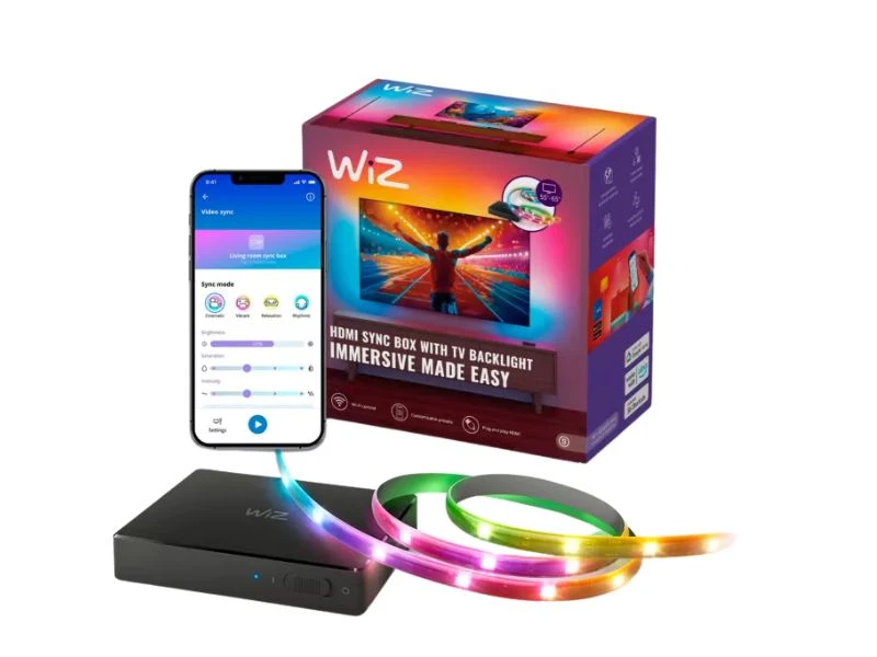 WIZ SYNC BOX STARTER KIT 55"-65" BLACK